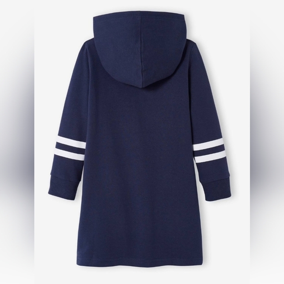 Harry Potter Hedwig Hoodie Sweatshirt Dress Girls Sz 8 Navy Owl Graphic Cosplay - Picture 5 of 14